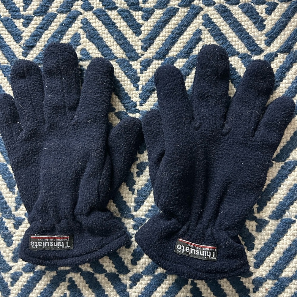 Men’s Thinsulate Black Fleece Gloves